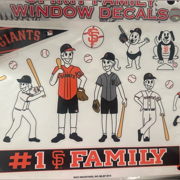 New! SF Giants Decals - Picture 2 of 3
